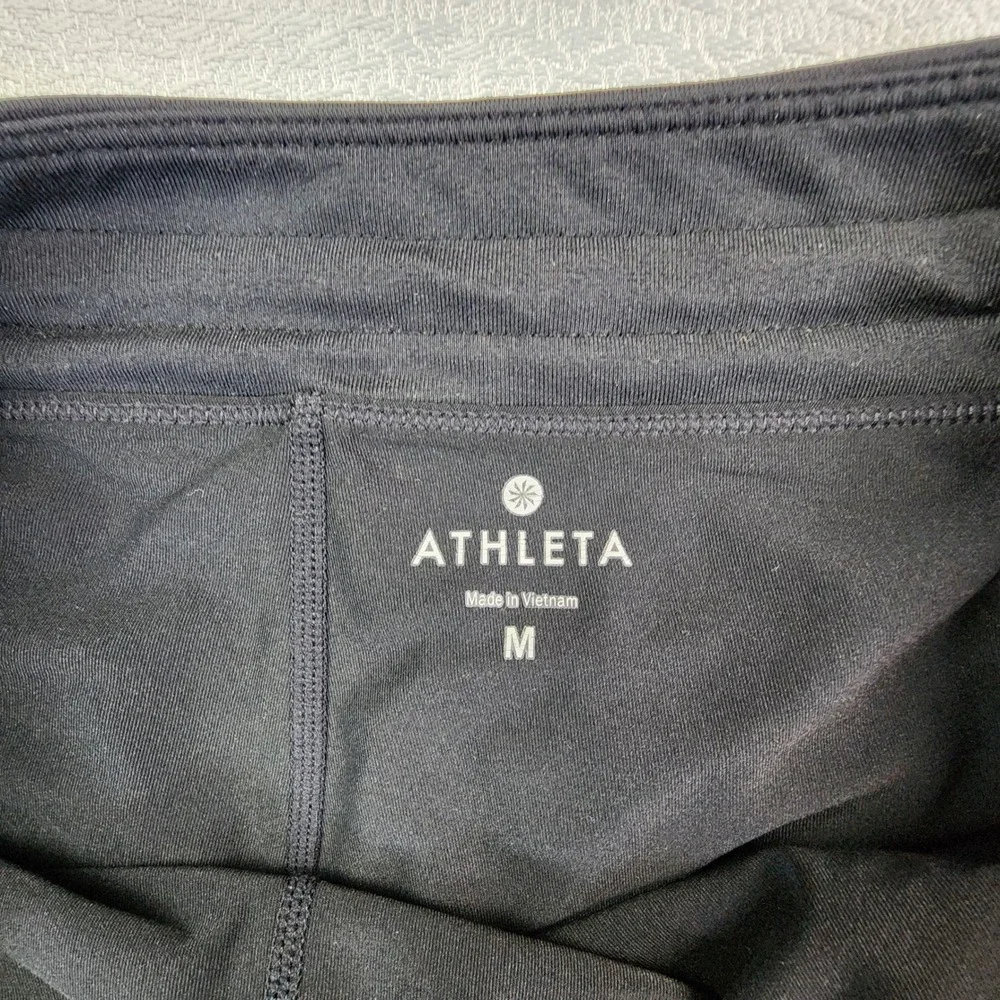 Athleta Black Active Skort Women Medium Athletic Tennis Golf Running Gym Skirt - Picture 5 of 12